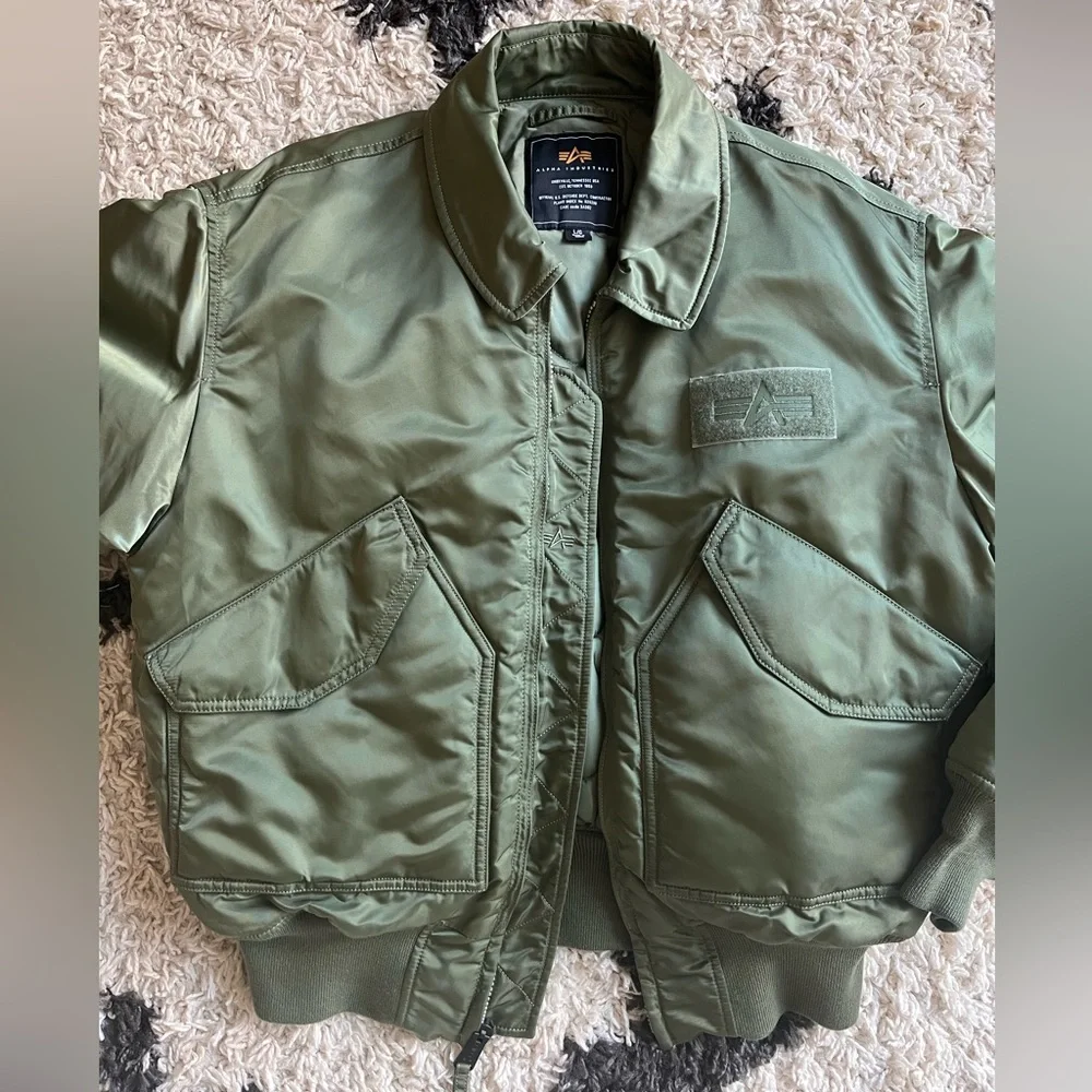 Alpha Industries CWU-45/P Flight Jacket – Sage Green - Picture 3 of 12